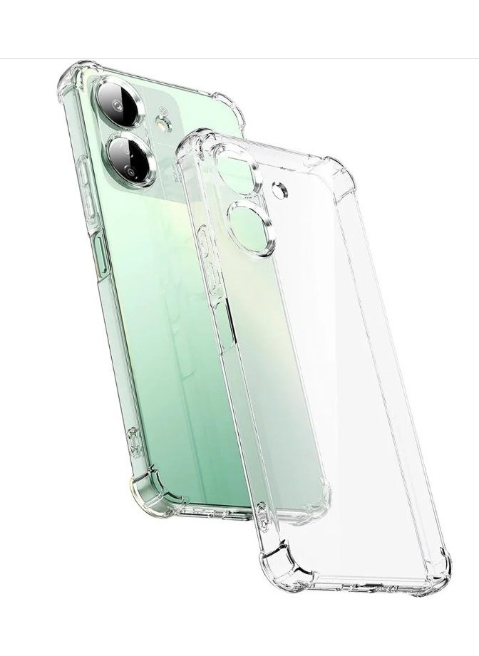 Generic Case for Redmi 13C 4G Case, Clear Transparent Soft Flexible TPU Slim Phone Protective Case Cover for Xiaomi Redmi 13C Clear  - Image 1