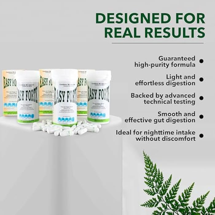 Easy Forte by Easy Figure | 3-Pack Natural Fiber Capsules | Fibra Natural en Cápsulas | 90 Count - Image 3