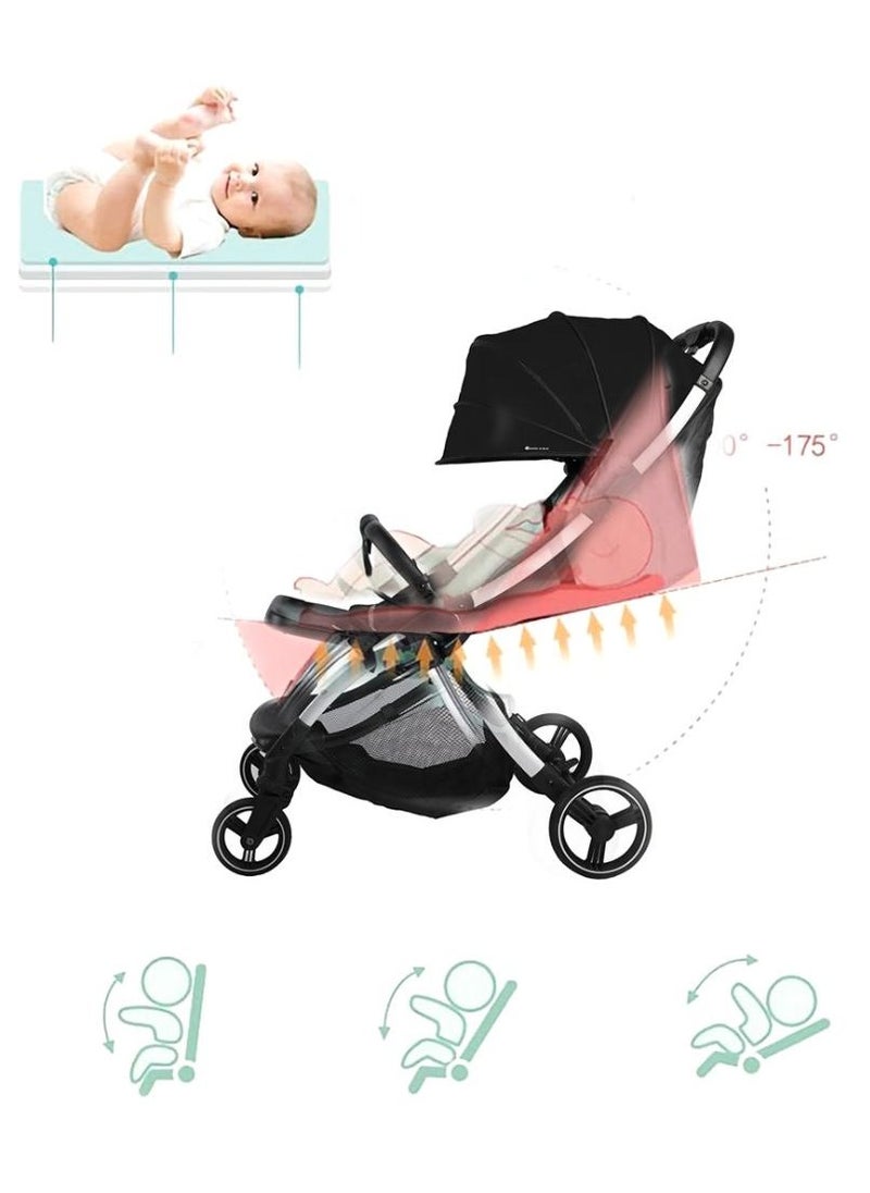 Bumble & Bird Bumble & Bird - Ultra Light Travel Stroller - Black  - Image 2