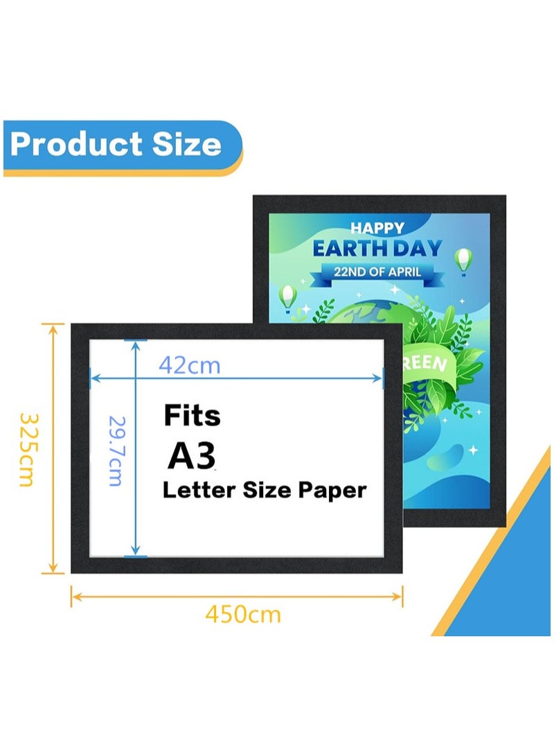4Pack Magnetic Sign Holder,Self Adhesive Magnetic Display Frame,Magnetic Photo Frame for Home, School,Store,Notice,Pictrue Display Frame  - Image 5
