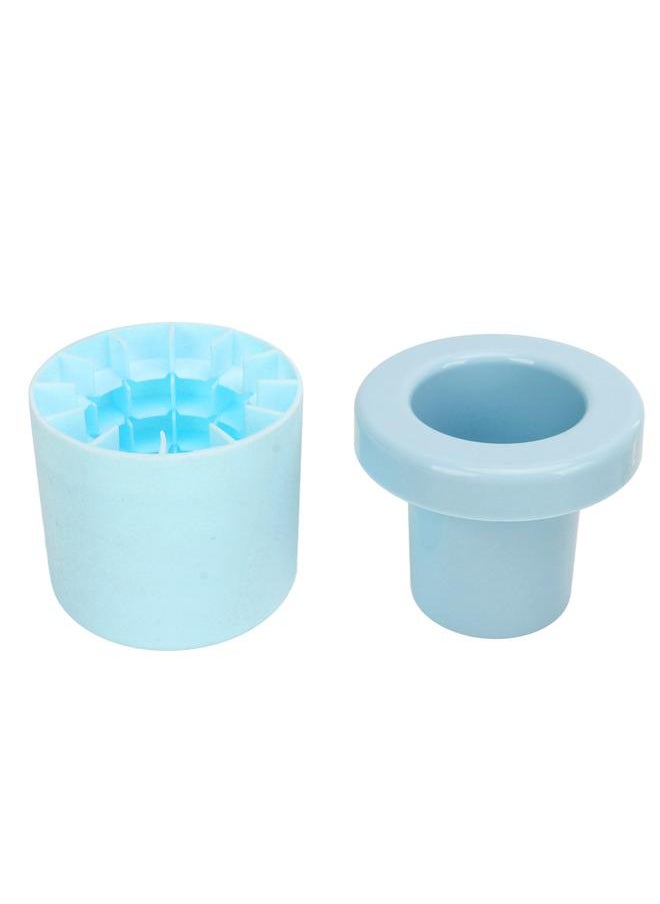 Cylinder Silicone Ice Cube Mould 60 Ice Cubes Blue Silicone 3D Ice Cubes Maker for Whiske Cocktail and Soft Drinks