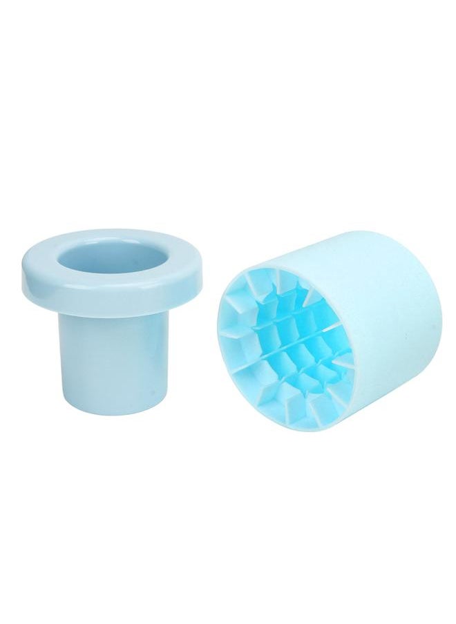 Cylinder Silicone Ice Cube Mould 60 Ice Cubes Blue Silicone 3D Ice Cubes Maker for Whiske Cocktail and Soft Drinks