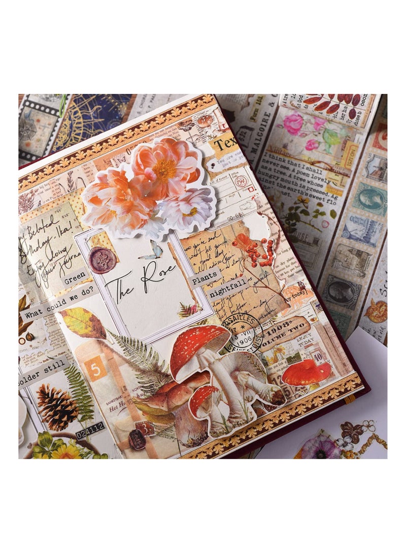 Y&D 18 Rolls Forest Flower Washi Tape Decorative Masking Tapes Set for Scrapbooking Gift Wrapping Decoration Arts Crafts Journaling Bullet Junk Journal DIY  - Image 4