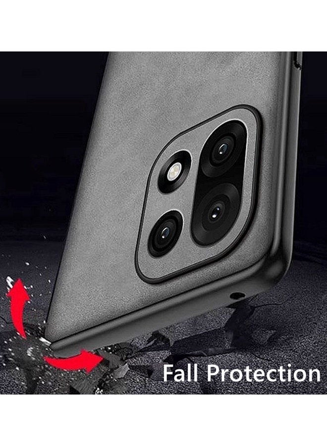 For Oneplus 15 Case， Camera Lens Protection，Imitation Sheepskin Leather Case Matte Bumper ，Military Grade Protection， Premium Texture Shockproof Oneplus 15 5G Cover - Image 3