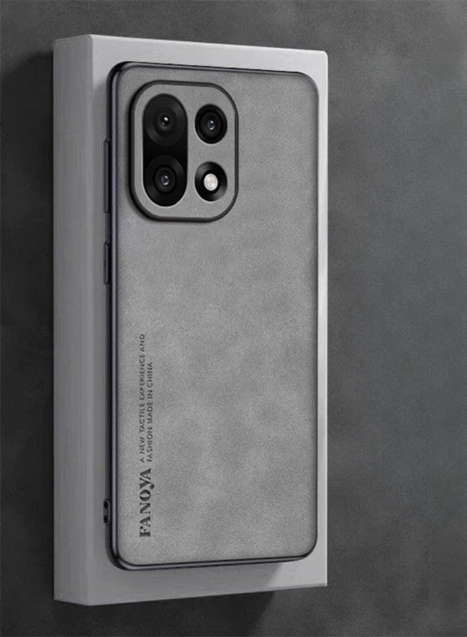 For Oneplus 15 Case， Camera Lens Protection，Imitation Sheepskin Leather Case Matte Bumper ，Military Grade Protection， Premium Texture Shockproof Oneplus 15 5G Cover - Image 2