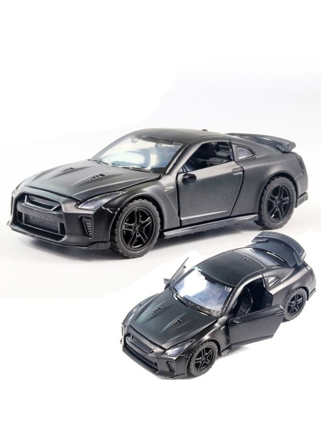 HALAMODO 1:36 Alloy Sports Car Model , Pull-Back Toy Car , Model Car for Kids Boy Girl Gift , Collectible Display ,Black - Image 2