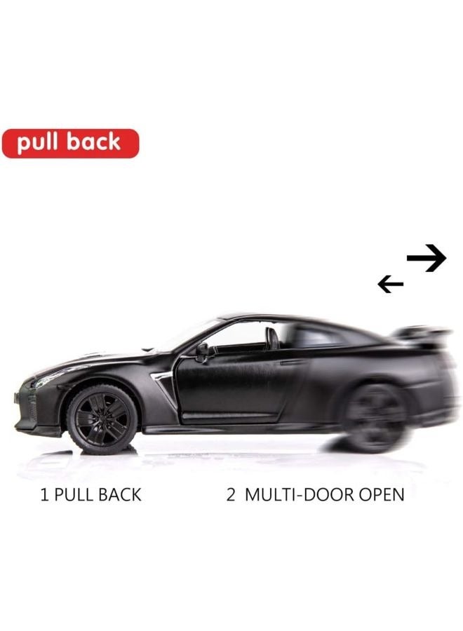 HALAMODO 1:36 Alloy Sports Car Model , Pull-Back Toy Car , Model Car for Kids Boy Girl Gift , Collectible Display ,Black - Image 3