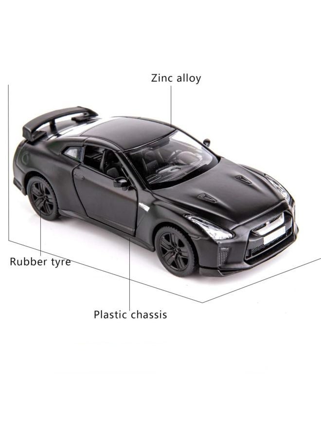 HALAMODO 1:36 Alloy Sports Car Model , Pull-Back Toy Car , Model Car for Kids Boy Girl Gift , Collectible Display ,Black - Image 5
