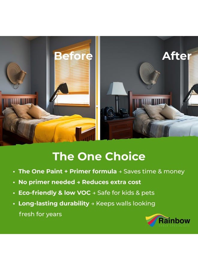 The One Paint Gloss 250ml - Multi Surface Painting Paint - No Undercoat or Primers Required (Dark Grey) - Image 4