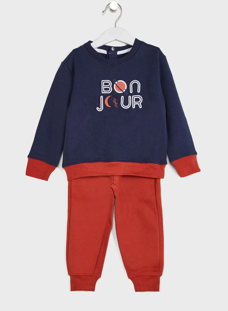 Ripples Sweatshirt And Jogger Set