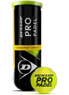 DUNLOP TB Pro Padel Balls – 3 Pack, High-Quality, Yellow, for Padel Courts  - Image 2