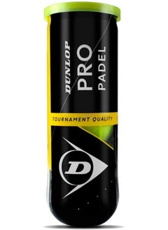 DUNLOP TB Pro Padel Balls – 3 Pack, High-Quality, Yellow, for Padel Courts  - Image 3