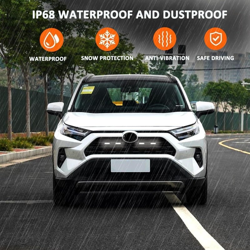 FQMY LED Grille Lights for Toyota RAV4 2019-2024 - White Front Grille Lights - Image 3