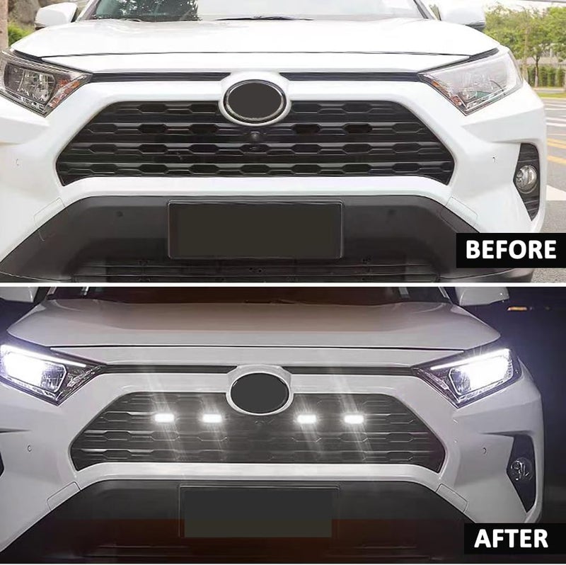 FQMY LED Grille Lights for Toyota RAV4 2019-2024 - White Front Grille Lights - Image 5