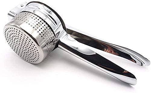 EVK® Stainless Steel Potato Ricer Potato Masher Fruit, Vegetable & Food Masher and Juicer Best for - Orange Apple Watermelon Pomegranate Juice Squeezer Mashing (Pressers & Mashers 01|Silver) - Image 2