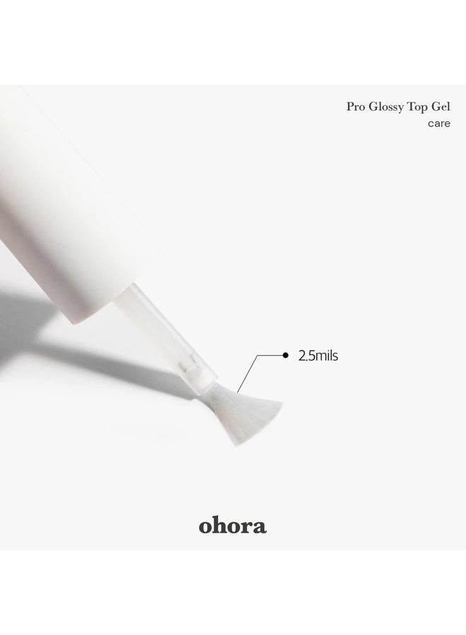 ohora Gel Nail Care (Pro Glossy Top Gel) - Corrects Nail Texture, Easy to Use & Easy to Remove for Semi Cured Nail Strip Application - Professional Salon-Quality for Healthy, Strong Nails - Image 3