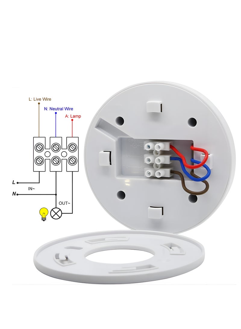 60 Degree Surface Mount PIR Ceiling Occupancy Motion Sensor Detector Light Switch - Image 3