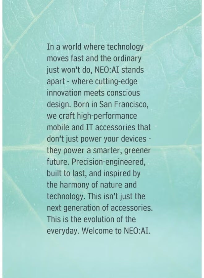 NEO:Ai بنك الطاقة NEO AI 35000 مللي أمبير - شفاف - VEN2010 - Image 5