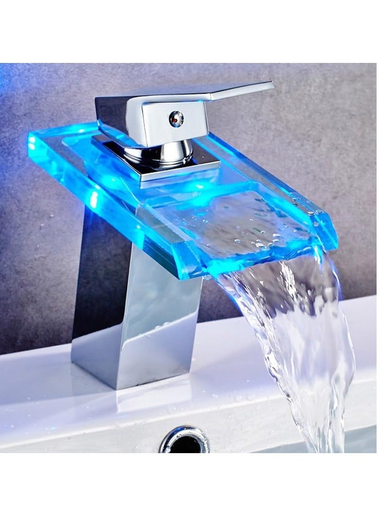 Loquat Temperature-controlled three-colour LED light-emitting glass tap - Image 3