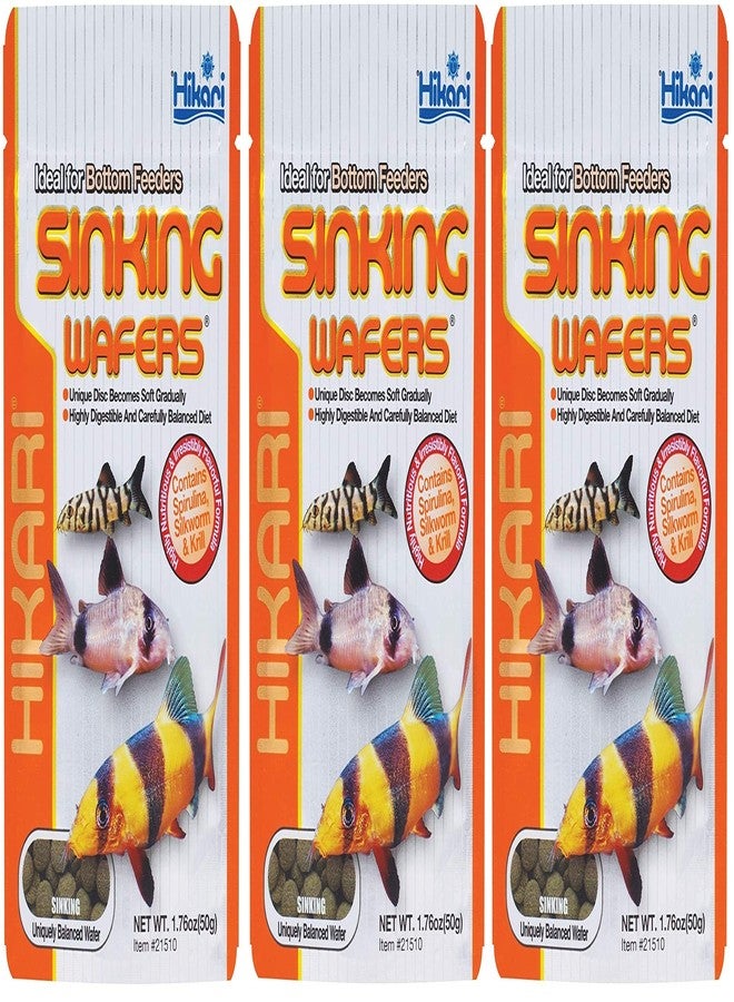 هيكاري رقائق هيكاري الاستوائية الغاطسة لطعام الأسماك [مجموعة من 3 قطع] الحجم: 1.76 أونصة