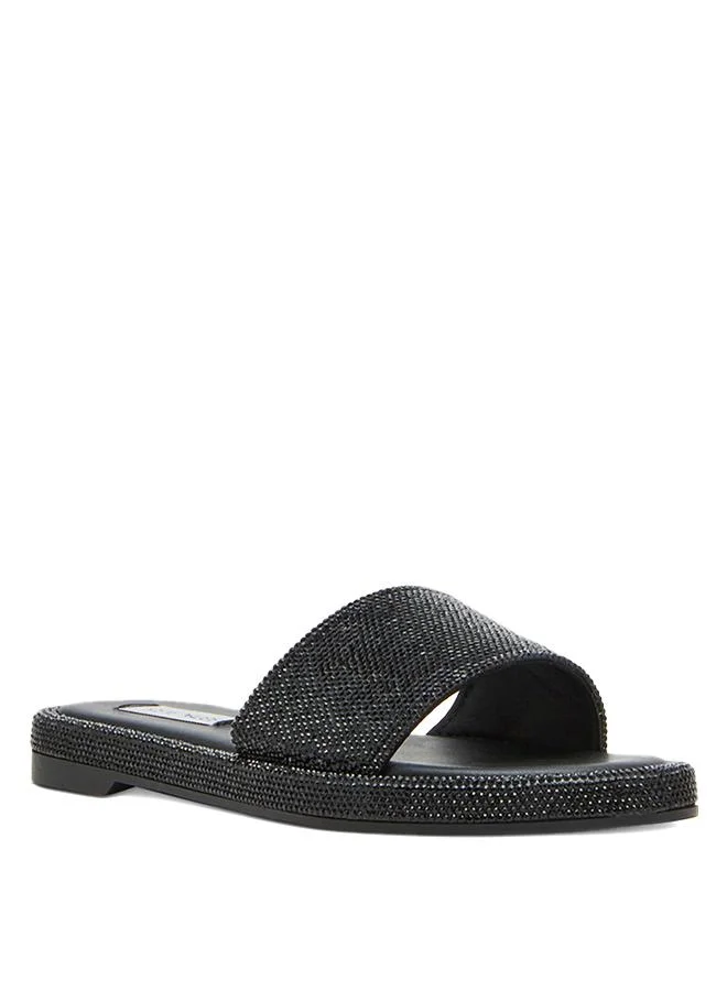 Steve Madden Achieve Women's Black Flat Sandals
