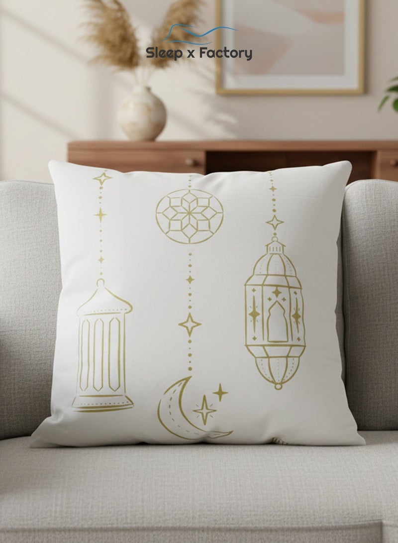 Sleep x Factory 2-Piece Ramadan Decorative Cushion Set with Prayer Rug & Tasbeeh - Image 2