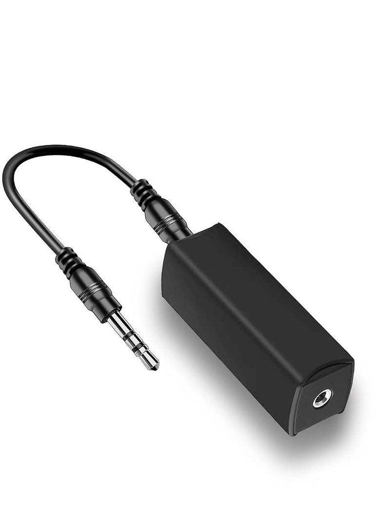 Ground Loop Noise Isolator for Car Audio/Home Audio System with 3.5mm Audio Cable, Current Sound Filter Anti-interference Filter, Eliminates Hum - Image 1