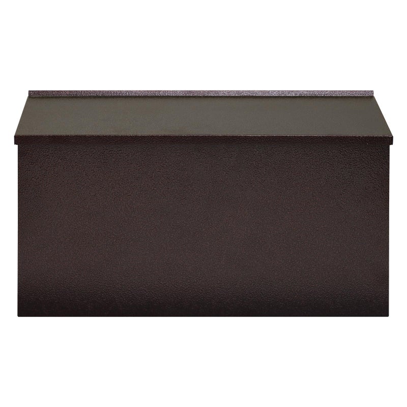 Dalmbox WallMount Mailbox Large Mailbox for Post RustProof Galvanized Steel Box for Outside or Townhouse Horizontal Style Bronze 157 x 43 x 94