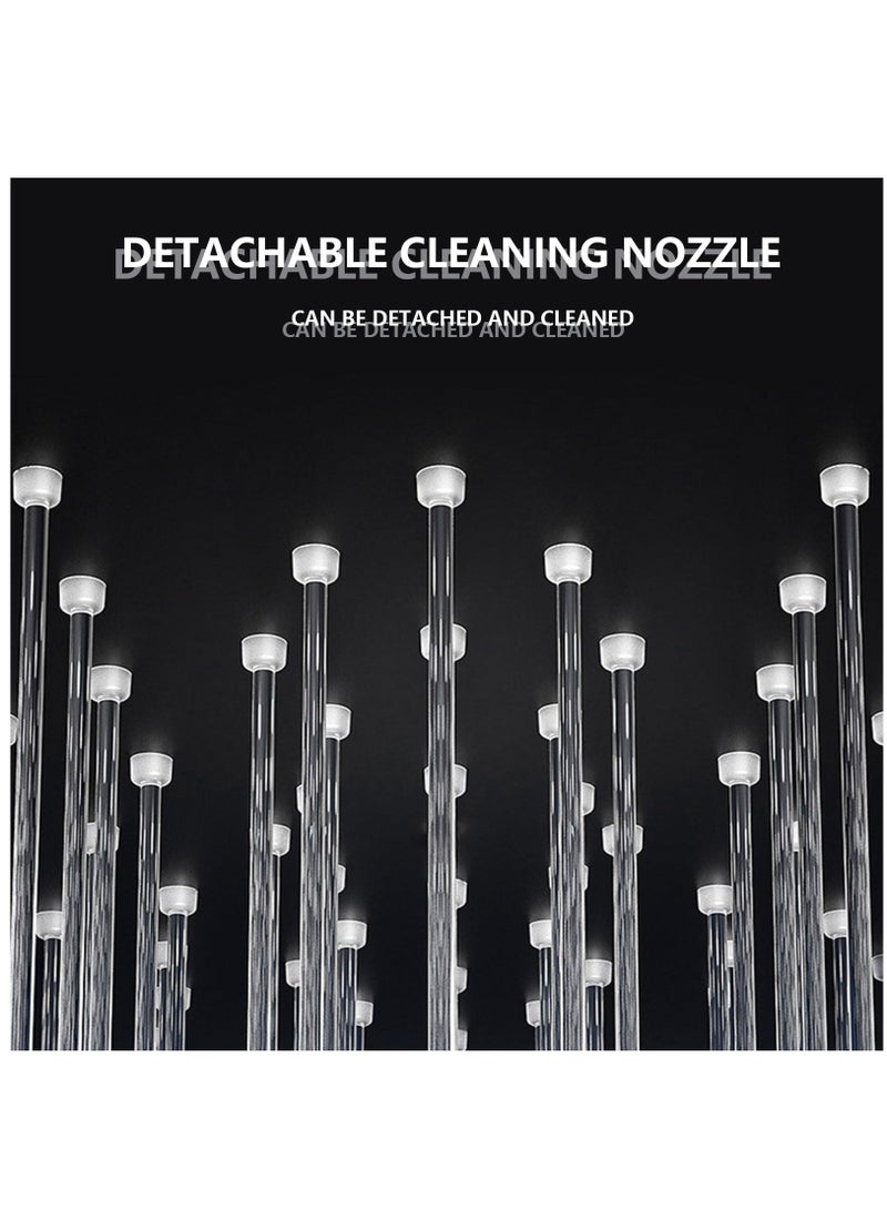 Zikra Shower Head High Pressure Shower Heads With 4 Spray Modes, Powerful Square Shower Head to Increase Water Pressure, Handheld Shower Head, Universal Water Saving Shower Head - Image 4