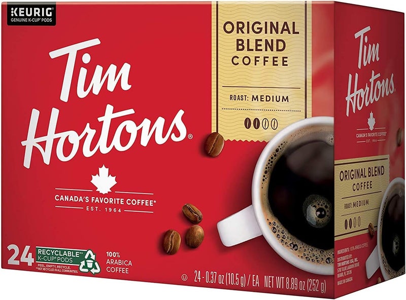 Tim Hortons Original Blend Single Serve Coffee Cups, 24 Count - Image 1