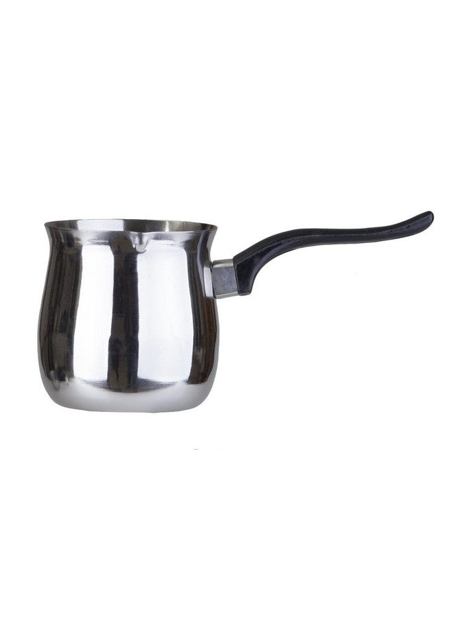 Dynore Stainless Steel Milk/Coffee/Tea Warmer Maker Pot/Pan, with Bakelite Handle (720 ml Silver) - Image 1