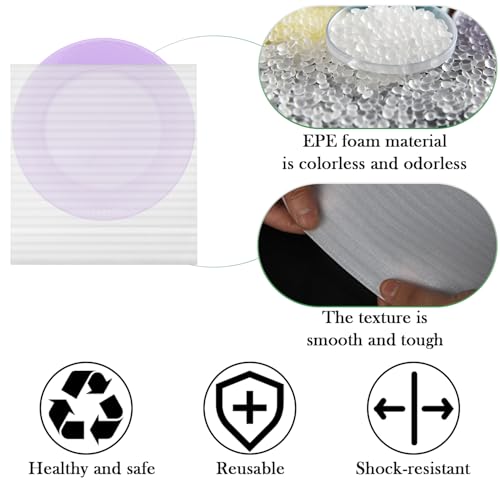Lainrrew 80 Pack Foam Pouches, 4 Sizes Thick Cushion Wrap Pouches Foam Wrap Sheets Packing Pouches Against Chipping & Breakage for Packing, Moving (12 × 11'',7.9 × 12'',7.1 × 7.9'',7.9 x 9.8'') - Image 4