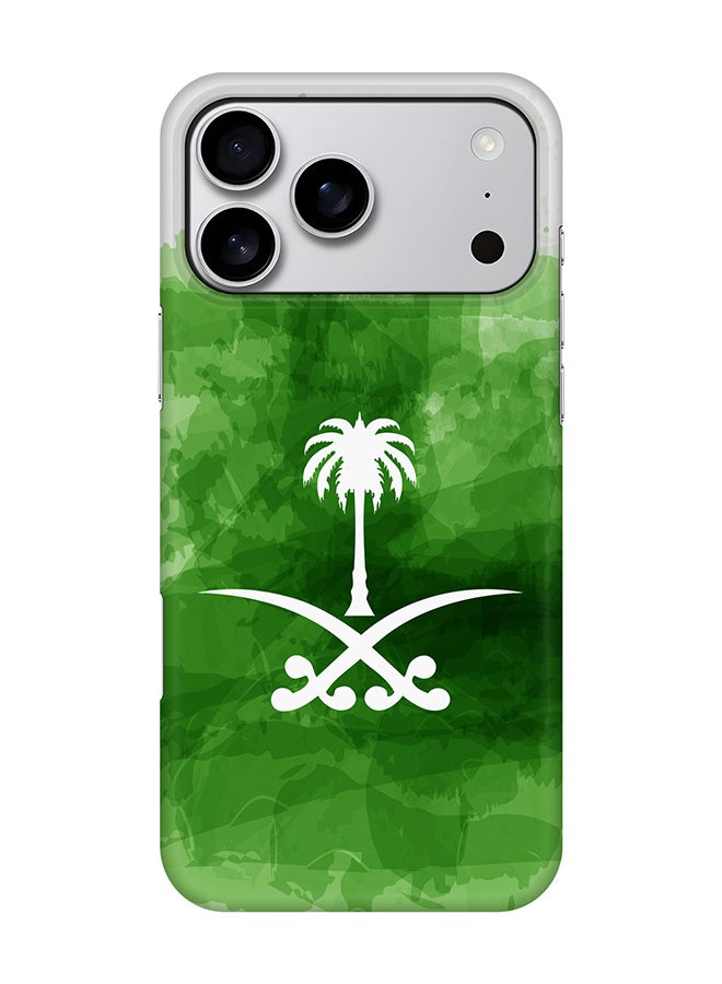For iPhone 17 Pro Max,Case, [Compatible with MagSafe] Magnetic cover Slim fit Protection Matte, - Saudi Emblem