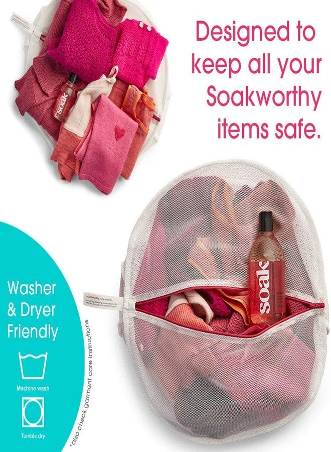 SoakBox - Soak Laundry Soap & Eco Wash Bag Set - 90 mL / 3 fl. oz Eco-Friendly Soap and 16 Inch Circle 100% Recycled RPET Wash Bag (Scentless) - Image 5