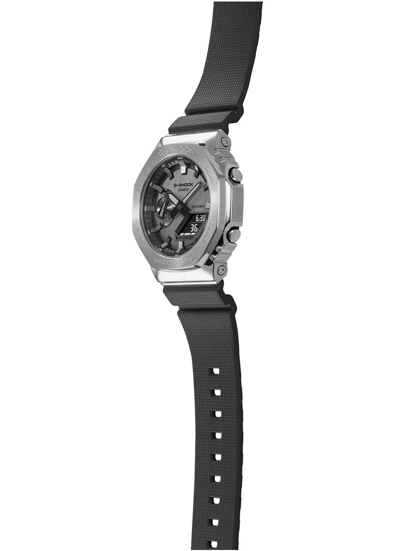 CASIO - G-Shock Analog-Digital Water Resistant Silicone Strap Watch GM-2100-1ADR - Image 1