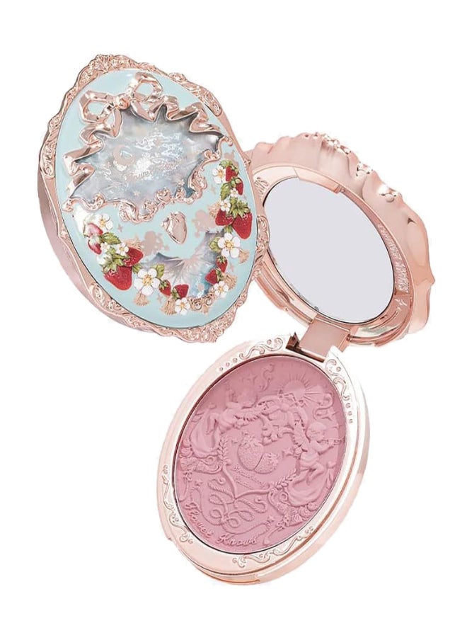 Flower Knows Strawberry Rococo Embossed Series Powder Blush 5g 02 Pure Rhyme  - Image 1