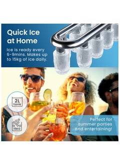 Pro Breeze Ice Maker Machine, Large Countertop Ice Maker with Ice Scoop, 15 kg Compact Self-Cleaning Clear Ice Maker, Ice Ready in 6-9 Mins, 2 Sizes of Bullet Ice for Home, Kitchen, Bar, Party - White - pzsku/Z40EC317E7DBD91A1F355Z/45/_/1733407973/6306b29f-9aac-4cdd-ae11-2b31fc60c92d