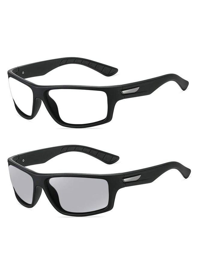 willochra Wraparound full lens Safety Glasses with Readers photochromic Sport Magnifying Safety Reading Goggles for Men Women (black, 2.25, multiplier_x) - Image 1