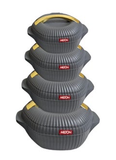 Milton Milton Food Storage Set - 4 Stainless Steel Insulated Containers (500ml, 1000ml, 1500ml, 2500ml) - Grey  - Image 1