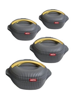 Milton Milton Food Storage Set - 4 Stainless Steel Insulated Containers (500ml, 1000ml, 1500ml, 2500ml) - Grey  - Image 2