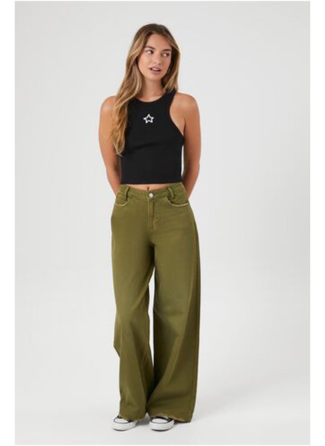 FOREVER 21 - Embroidered Star Tank Top - Image 1