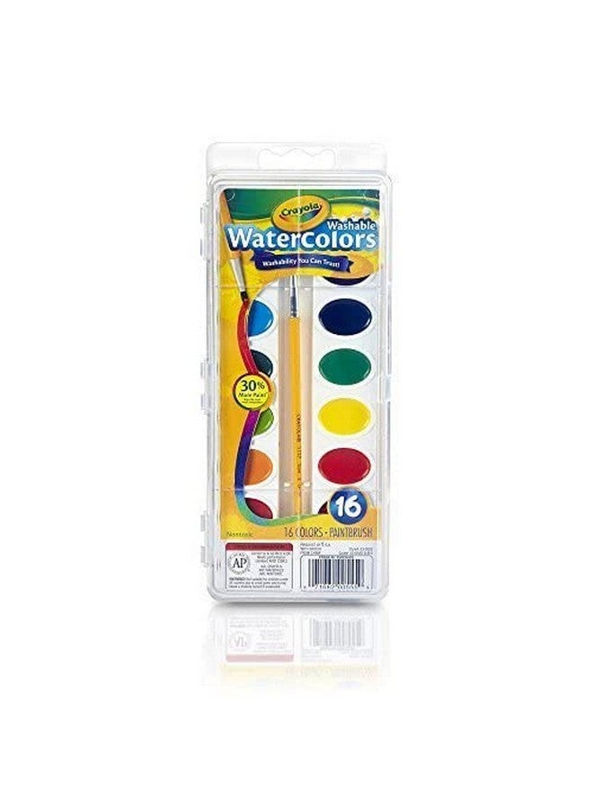 Crayola Bulk Buy Washable Watercolors 16 Colors/Pkg 530555 (3Pack) - Image 3