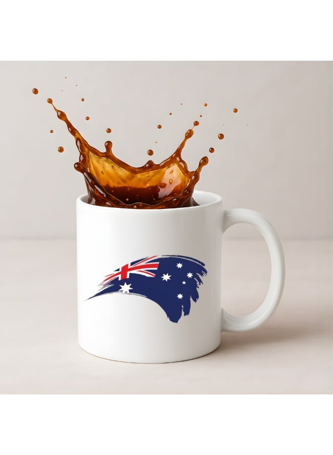 Australia Day White Ceramic Mug-Coffee Mug-11 Oz - Image 3