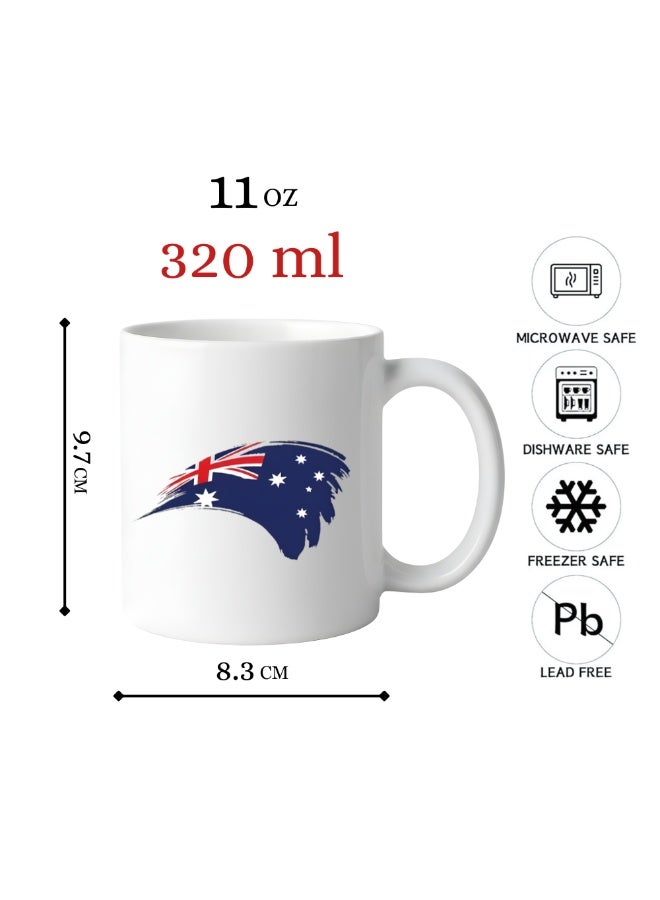 Australia Day White Ceramic Mug-Coffee Mug-11 Oz - Image 4