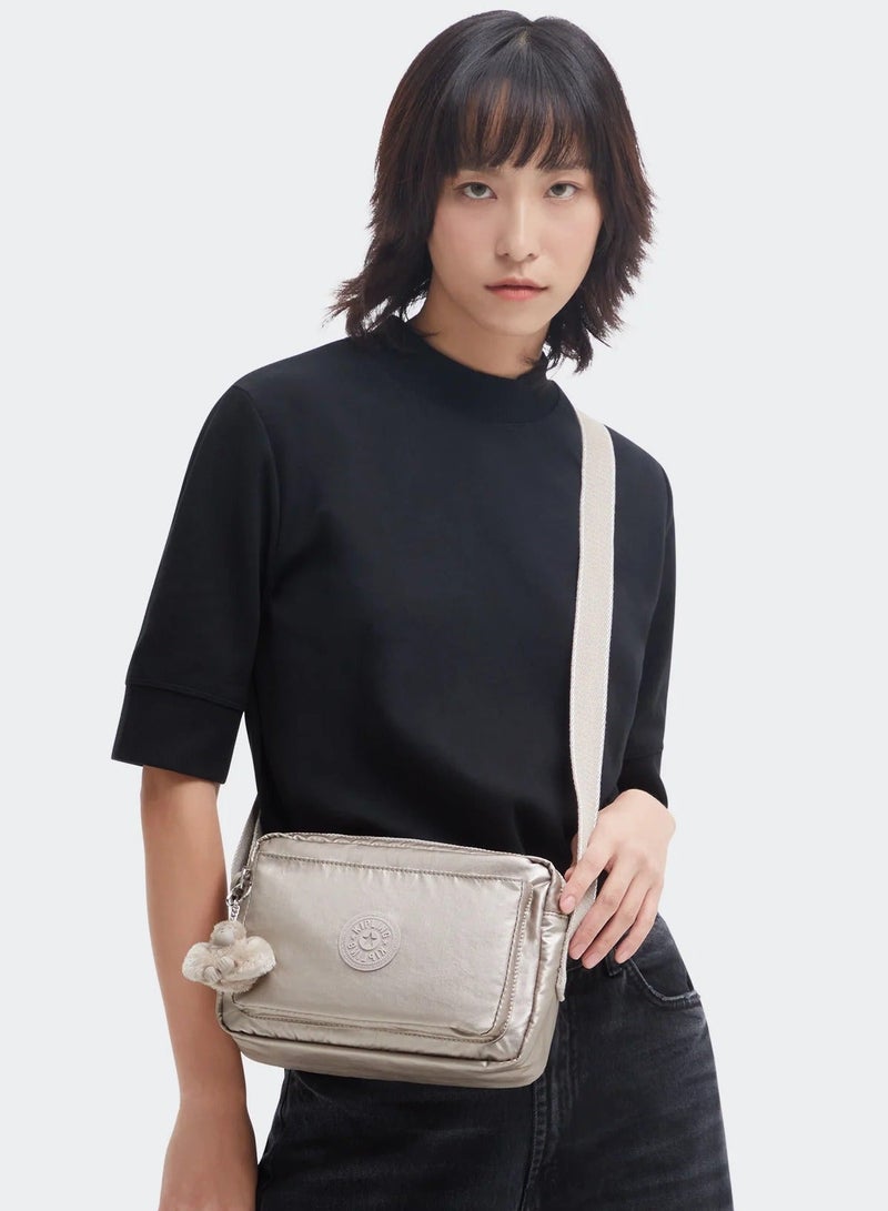 kipling Abanu Medium Female Crossbody Bag - Metallic Glow - Image 3