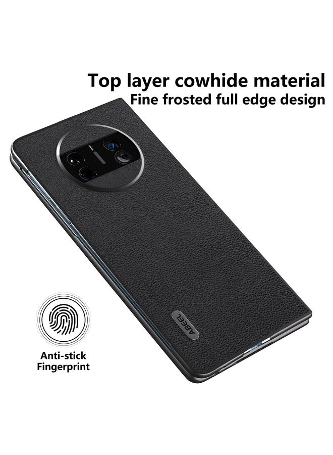 اس-توب جراب لهاتف Huawei Mate X3 من الجلد الطبيعي من سلسلة Luolai - Image 3