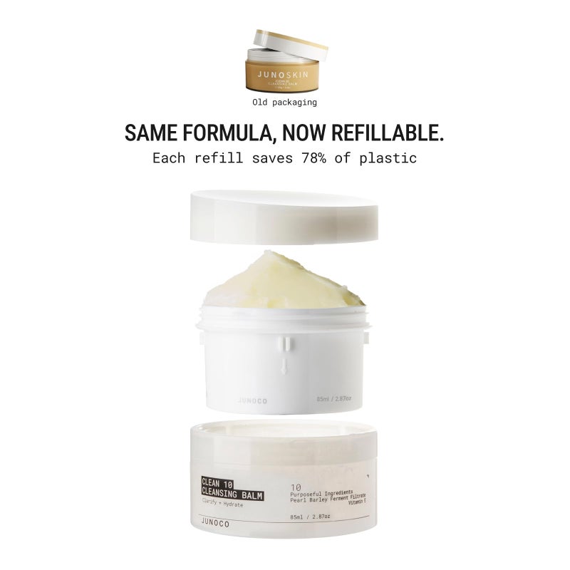 JUNO & Co. JADE Clean10 Cleansing Balm - Makeup Remover Balm - Effortlessly Removes Makeup & SPF - 2.87oz Makeup Remover Balm Full Set - Image 4