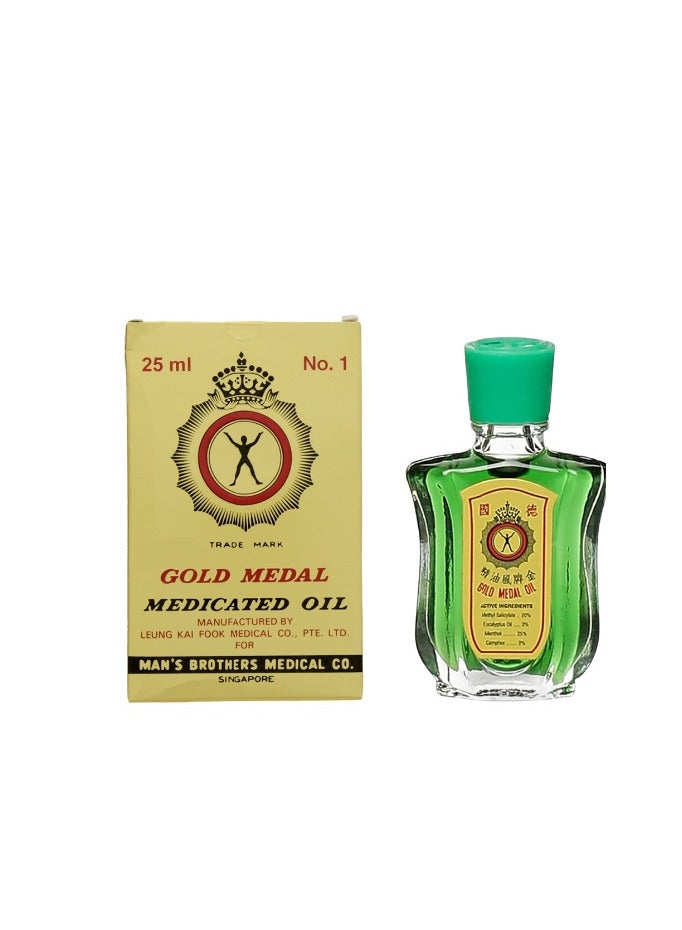 GOLD MEDAL Branded Medicated Gold Medal Oil 25 ml (Pack of 4) - Image 3