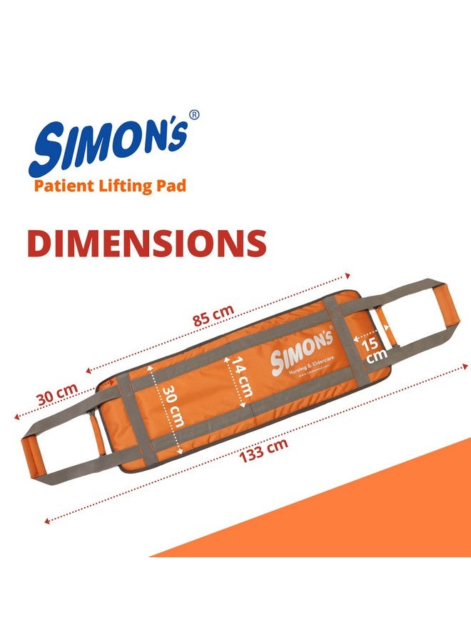 Simon's patient lifting pad for elderly with heavy-duty dual handles and soft padded body, foldable transfer belt for lifting or shiftng bedridden elderly single-handedly with utmost safety - Image 5