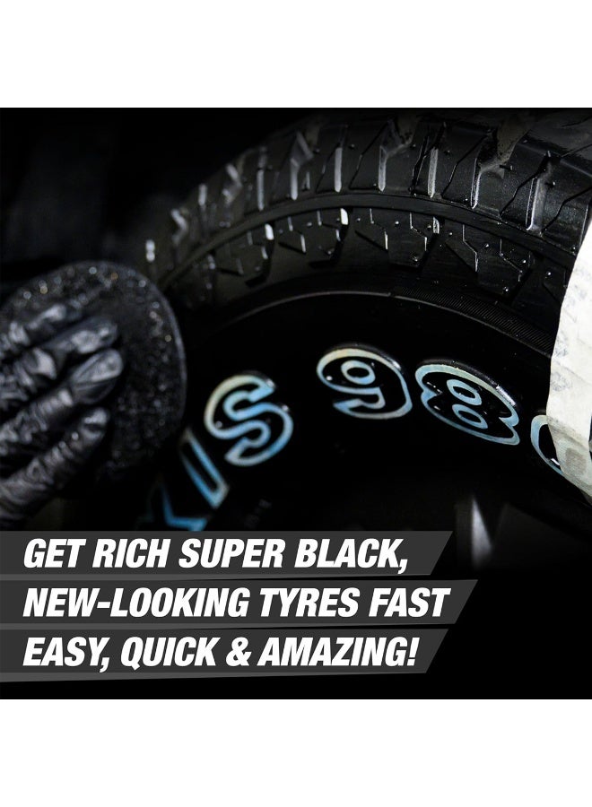 فينكس ملمع الأحذية والإطارات السائل من فينكس، سعة 100 مل، لون أسود، يمنح الإطارات والأحذية لمعانًا فائقًا، يعيد اللون الأسود العميق، لمعان فوري، حماية تدوم طويلاً، تركيبة مقاومة للتشقق، يزيل الأوساخ والزيوت والشحوم، مناسب لإطارات السيارات والأحذية الجلدية والاصطناعية، سهل الاستخدام، سريع الجفاف. - Image 3